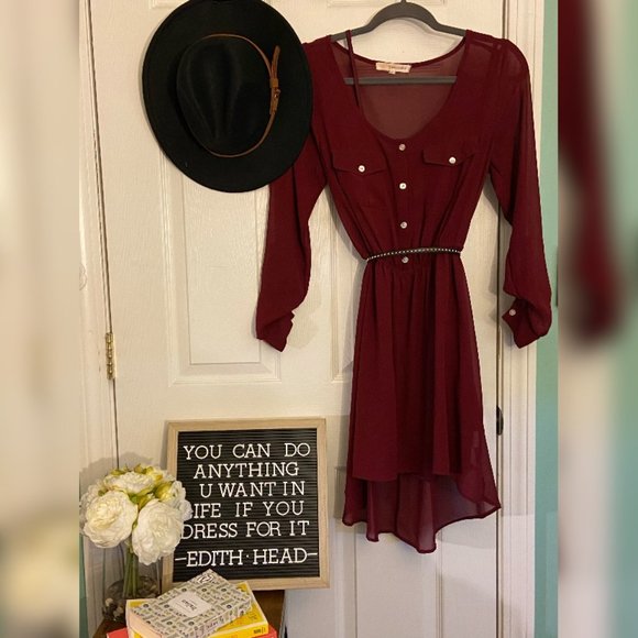 Boho high low Mini dress - Picture 1 of 2